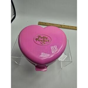 Vintage 1992 Polly Pocket Starlight Castle Pink Large Heart Bluebird Not Complet